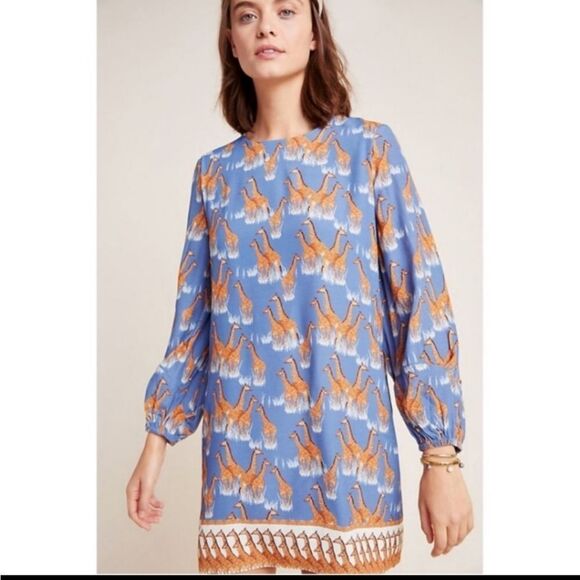 Anthropologie Corey‎ Lynn Calter Giraffe Tunic sz M - Picture 1 of 5